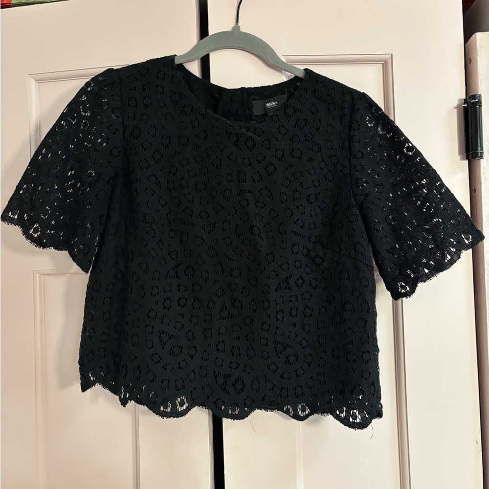 Mossimo Supply Co. Black Lace Blouse